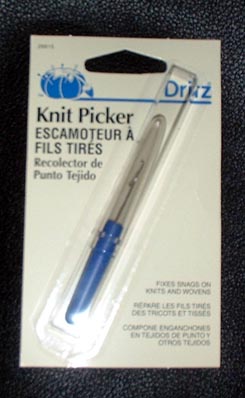 Dritz Knit Picker Latch Hook for Snags, 3-Inch, Blue